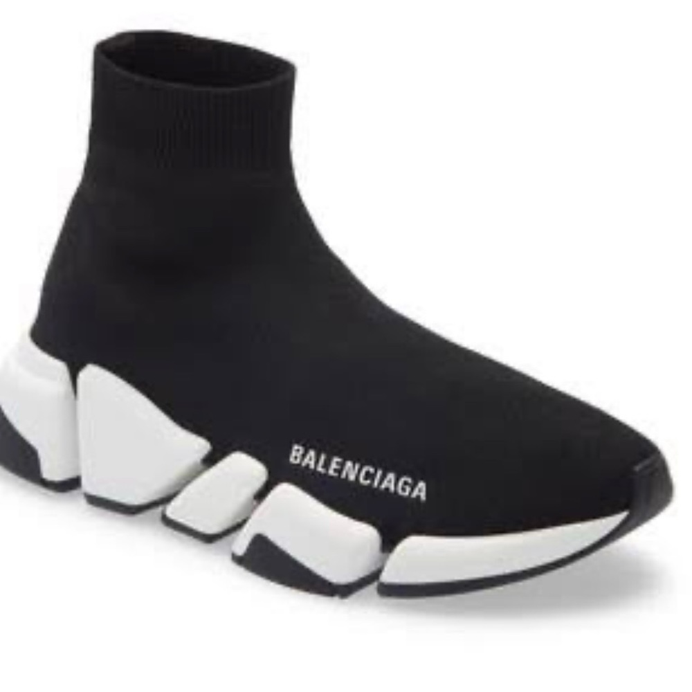 Balenciga speed knit sneakers high top